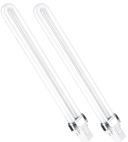 worahroe Lámpara fluorescente compacta de 11 W, 2 pines, luz blanca de 6500 K, tubo en forma de U, CFL, lámpara fluorescente de 900 lm, aplicable para salón, dormitorio, pasillo, no regulable (2