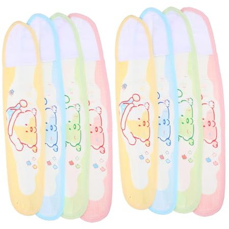 BRIGHTFUFU 8 Stück Bauchband Neugeborene aus Weicher Atmungsaktiver Baumwolle Nabelschutz und Wärmeschutz für Babys zum Koliken Lindern und Nächtlichen Komfort