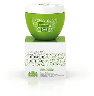 Helan, Muschio Bianco, Crema Corpo Idratante Pelle Secca, Nutriente e Tonificante - Crema Corpo Profumata con Mandorle Dolci e Zucca, Lenitiva e Antiossidante, Arricchita con Vitamina E, 200 ml