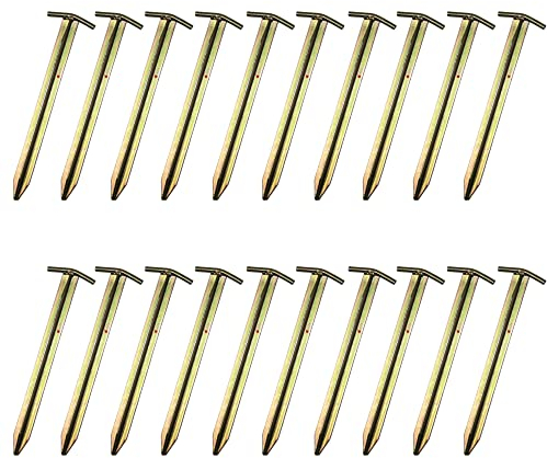 Stahl T-Profil Hering Zelthering Camping 30-40 oder 50 cm Moritz® (20 Stück, 40 cm)