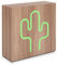 BIGBEN Interactive ColorLight Enceinte Néon LED avec Chargeur Induction et Bluetooth Cactus