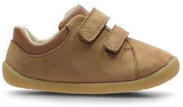 Clarks Boys Roamer Craft T Sneaker, Tan Leather, 5 UK Child Wide