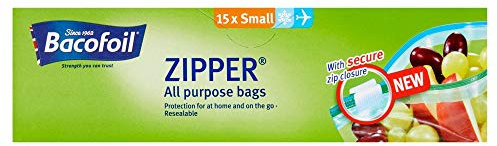 Bacofoil All Purpose Zipper Bags, Pack of 15