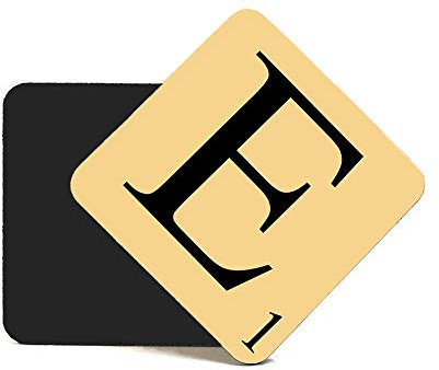 CNC Group Alphabet MDF Coaster Letter E Personalise Your Coffee Table,Word Name Maker