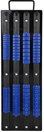 Plateau de Douilles 1/4 3/8 1 / 2inch 80 Clips de Douilles Clips de Rail de Douilles Support d'Organisateur de Rack