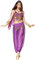 Wuchieal Bauchtanz Kostüm Damen Phantasie 4 Teile Bauchtanz Outfits Kostüm (Lila, One size)