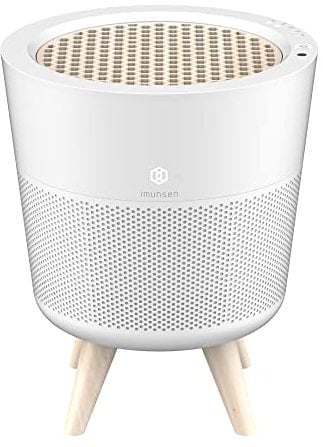 IMUNSEN M-002W Purificateur d'air avec filtre en bois de cyprès, filtre HEPA véritable H13, 100% sans ozone, mode veille automatique, Fabriqué en Corée- Blanc