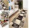 Lanbent Flur Läufer Teppich, rutschfest Schallschutz Türmatte mit 0,6 MM Dickem, Fußboden Matte für Korridorhalle Küche Eingang Treppe, Cuttable Waschbar Braun