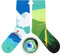 cup of sox Bunte Lustige Socken für Männer und Frauen, Mismatched Geschenksocken mit Bergmuster im Pappbecher (Mountain, 45-48)