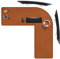 ZORESYN L-förmiger Schreibmatte, Eckschreibtisch PU Leder Office Mauspad, Workstation Gaming-Mauspad, 120 cm (L) x120 cm (L) x 40 cm (B), Dick - 0.2CM (Braun)