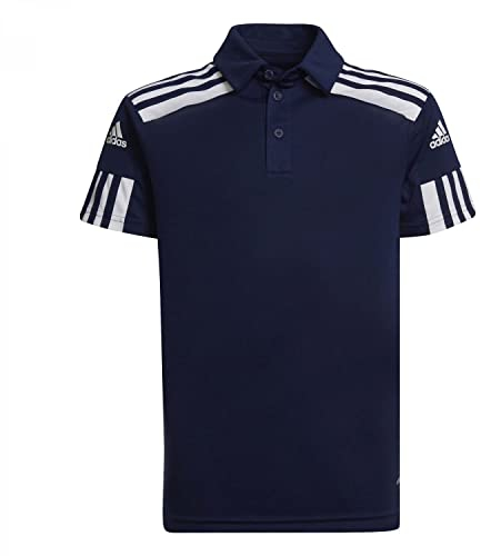 adidas Unisex Kinder Squadra 21 Polo Shirt, Team Navy Blue/White, 7-8 Years