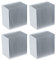 4 Stück 60mm Kühlkörper, Aluminium Kühlkörper Kühlrippen Kit für Computer und LED Lichtgeräte, 60x60x39mm (Mit Kleber)