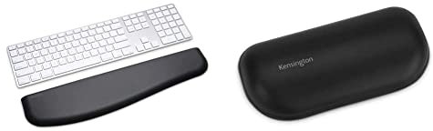 Kensington, Repose-Poignets Ergonomique ErgoSoft, en Gel pour Souris, Noir (K52802WW), Repose-Poignets Ergonomique ErgoSoft, en Gel pour Claviers Fins, Noir (K52800WW)