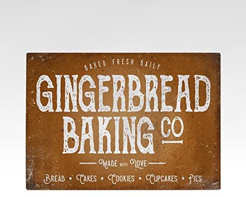 Glass Chopping Board - Gingerbread Baking Co Brown - Textured Glass Cutting Kitchen