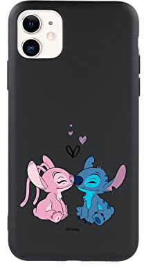 Offizielle Lilo & Stitch Hülle für iPhone 11 Schutzhülle aus Silikon, Schwarz, zum Schutz Ihres Handys. Wählen Sie die Art der Hülle, die Sie am besten mögen, mit offizieller Disney-Lizenz