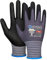 KAYGO 3 Paar Arbeitshandschuhe mit Grip Noppen für Anti-Rutsch Griff, KG19N, Nitril beschichtet Leicht Ölbestandig, Nahtlose Strick Nylon Schutzshandschuhe für Arbeit, Auto, Lager (Grau, M, Gr 8)