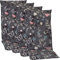 NYVI Gartenstuhl Auflagen Hochlehner 4er Set Barcelona - UV-Beständig, Atmungsaktiv, Strapazierfähig - Hochlehnerauflagen Sitzkissen Outdoor - Sitzauflagen für Gartenstühle 118x50cm Vintage Flower