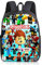 ZeYou Zaino Scuola per Bambino,3D Cartoon Anime Zainetto avec Zip,Studenti Delle Scuole Elementari e Medie Zaino Casual Stampato per Ragazzi e Ragazze