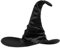 JOFONY Halloween Hexenhut, Schwarz Hexen Hut mit Schleier,Hexen Accessoires Zaubererhüte für Halloween Maskeradepartys Maskeraden Kostümparty