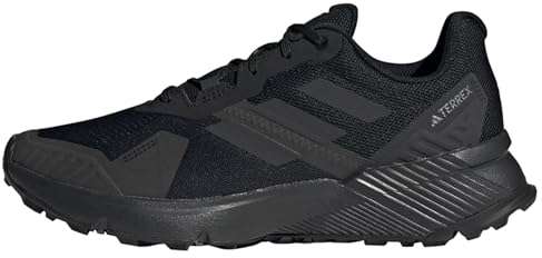 adidas Herren Terrex Soulstride Trail Running Shoes Trailrunning-Schuhe, Core Black/Carbon/Grey Six, 45 1/3 EU