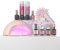 Pink Gellac Gel Nägel Set - UV Nagellack Set mit Premium UV Lampe Rosa, 4x Rosa Farbtönen 15 ml, Top Coat Gel und Base Coat, Nagelfeile, Entferner und Cleaner - Nägel Selber Machen in Salonqualität