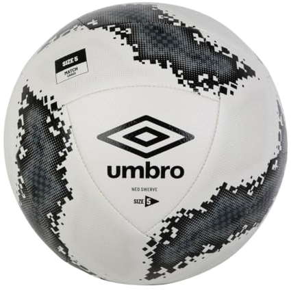 Umbro - Neo Swerve Fußball (5) (Weiß/Schwarz/Kohlen-Schwarz)