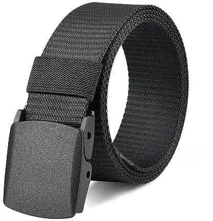 SKHAOVS Nylon Gürtel, Nylon Herren Guertel, Sportarten Wasserdichte Gürtel, Leinwand Web Gürtel, Militär Taktische Stoffgürtel Atmungsaktiv, Unisex Canvas Belt for Outdoor Jeans, Sportarten