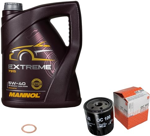 Inspektionspaket Wartungspaket Filterset mit 5 L Motoröl Extreme 5W-40, Ölfilter, Dichtring