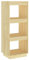 Tidyard Bücherregal Raumteiler Standregal Aktenregal Raumtrenner Regal Wandregal Büroregal Mehrzweckregal Mit 3 Fächern Kinderregal Holzregal Flurregal 40 x 35 x 103 cm (B x T x H) Kiefer-Massivholz