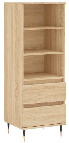 vidaXL Highboard Sonoma-Eiche 40x36x110 cm Holzwerkstoff