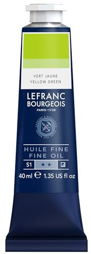 Lefranc Bourgeois Huile Fine Tube 40ml Vert Jaune