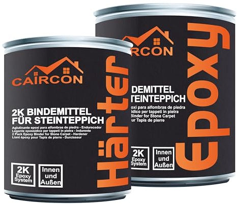 Caircon 2K Bindemittel für Steinteppich Kiesfestiger mit UV-Schutz 1,5Kg