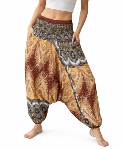Mienloco Aladinhose Pumphose Yoga Damen Herren Sommer (Standard, A0)