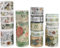 Vintage Retro Washi Tape Set,18 Rollen bunte Klebebänder im Retro-Stil für Scrapbooking, Bullet Journaling, Dekoration und mehr,2m pro Rolle für Kinder, DIY-Projekte und Geschenkpapier (Gartenhaus)