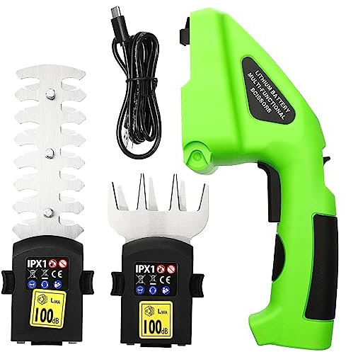 Happyyami Cisailles De Électrique Coupe Gazon Sans Fil Ciseaux Électriques Broyeur De Branches Tondeuse à Gazon Électrique Cisailles Électriques Tondeuse à Gazon Sans Fil