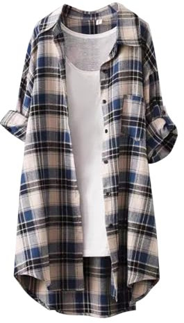 Dasongff Surchemise Femme Veste a Carreaux Chemise Cowboy Femme Country Chemise Carreaux Manches Longues Blouse Chemise à Carreaux Bûcheron Chemise Bucheron Western
