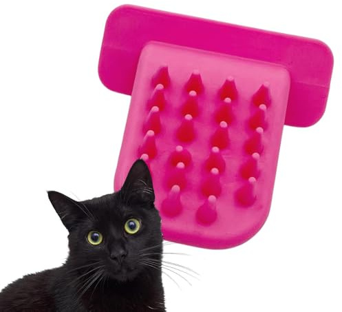 Haustierpflegebürste für Katzen – Haarentfernungsgerät gegen Haarausfall | Weiche Katzenmassagebürste, Zungen-Leckbürste für Katzen, sanfte Tierhaarentfernung, Geschenke