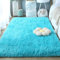 Waschbarer Teppich Shaggy Teppich 70 x 140 cm Waschbar Bis 30 Grad, Super Soft, Anti-Rutsch, Flauschig Weich Flauschiger Vorleger Modern Teppich Wohnzimmer für Wohnzimmer, Schlafzimmer, Himmelblau