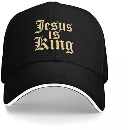 Gothic Street Punk Golden Jesus is King Sport Baseball Caps Männer Unisex Männlich Strand Papa Hüte Snapback Cap Geschenk