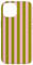iPhone 14 Pink Olive Green Striped Cute Girly Aesthetic Preppy Stripe Case