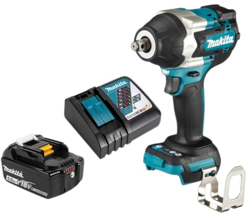 Makita DTW700RT18V Li-ion LXT Brushless Impact Wrench Complete with 1 x 5.0Ah Battery and Charger Supplied in a Black Case