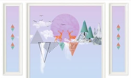 Tapete Rosa Lila Europäisch Vliestapete 3d Effekt Kinderzimmer Tapete Erwachsene Wallpaper Wohnzimmer Fernsehhintergrund Fototapete Kinderzimmer Schlafzimmer 190x148cm