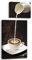 burkfeeg 2 Stück Kaffee Bar Wanddeko, Poster Küchen Bilder Mit Rahmen, Kaffee Bar Wanddeko für Küche, Deko Küche Modern Schwarz Weiß Leinwand Bild, Esszimmer Dekor Wandbilder