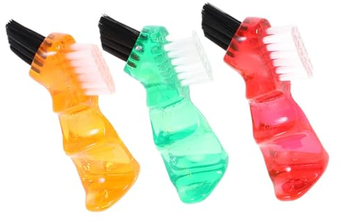 VALICLUD 4 Sätze Teiliges Prothesenreinigungsset Multifunktionale Zahnbürste Für Tägliche Pflege Von Zahnersatz Ergonomischer Langlebig Reinigen 3 Stücke * 4