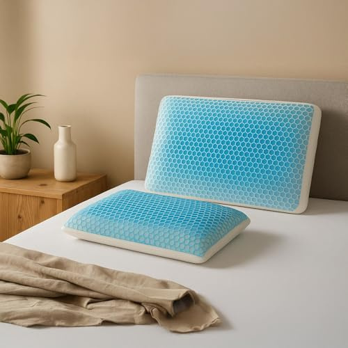 SAMPUR Oreiller mémoire de Forme Intelligent | Micro-perforé et Structure alvéolée | Soutien Morphologique (40x70 cm)