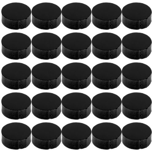 MAGICLULU 100 Stück Runde Acryl Gitarrengriffbrett Einlagen für Akustikgitarre und Mandoline Hoher Leistung Schwarz Ersatzteile für Fingerboard Inlay Arbeit