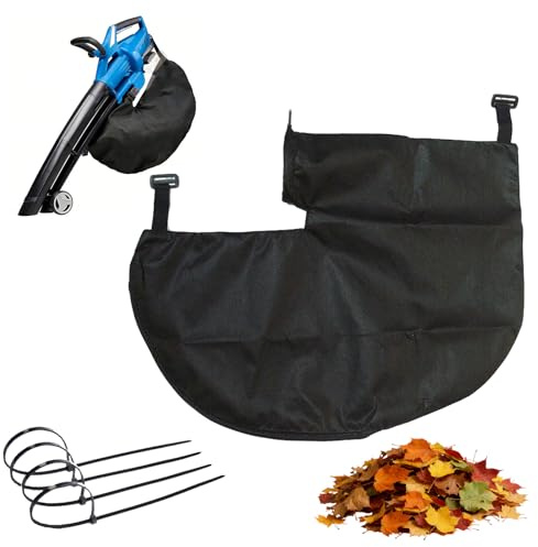 CUVZORA Laubsauger Fangsack für Einhell GE-CL 36 Li E-Solo und für Gardenic Hof 3000W, verstellbarer Auffangsack mit Reißverschluss, kompatibel mit Einhell, Gardena Laubbläsern und Laubsaugern