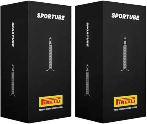 Pirelli SportTUBE 622/700 Presta 60mm Reifengröße 23/30-622 Fahrradschlauch, Schwarz