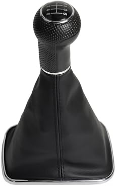 Auto Schaltknüppel 5/6 Geschwindigkeit 12mm Auto Schaltknauf Schalthebel Gamasche Boot-Abdeckung Für VW Für GTI R32 Für Bora Für Jetta Für Golf 4 IV Schalthebel Auto(6 Speed)