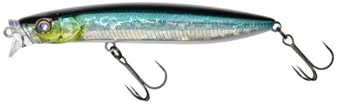 Illex Hagre Minnow 96 F Wobbler 12,2g 9,6cm Hardbait für Barsch Rapfen Wolfsbarsch Flachwasser Oberflächenköder 0,0-0,5 m Schwimmtiefe #5 Drilling Schwimmend